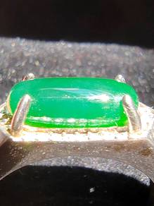 Icy Ice Dark Green Natural Jadeite Jade