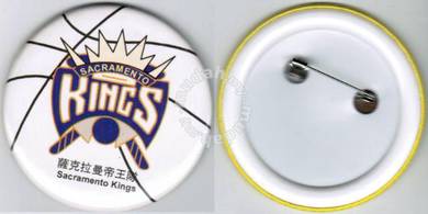 NBA Basketball Sacramento Kings Button Badge 58mm