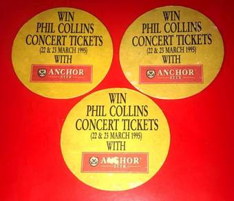GENESIS3 MALAYSIA ANCHOR BEER PHIL COLLINS Coaster