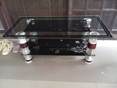 Meja Kopi Kaca 