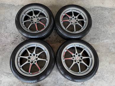 Rim ce28 thailand hyper black 16 inch tyr toyo 70%