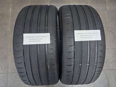 2pcs CONTINENTAL SPORT CONTACT 7 TYRES 265 40 21
