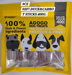 Agogo Dog Treat Duck Carrot Stick 400gram Snack