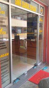 REPAIR PINTU KACA l laju l bunyi l seret l minyak
