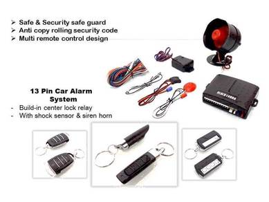 13 PIN BLACK COBRA CAR ALARM, Full set. Mx1
