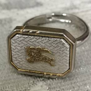 BURBERRYS Cufflinks Silver & Gold Plate Unisex Rin