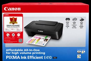 Brand New Canon PIXMA E410 All-in-One Printer
