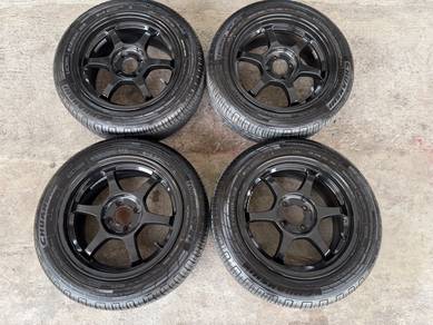 Rim ssr type c 15 inch tayar 95% myvi vios city