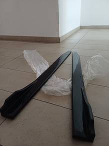Car Side Skirt Splitters - Glossy Black