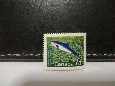1990 Canada Stamp Harbour Porpoise.  Uncancelled.