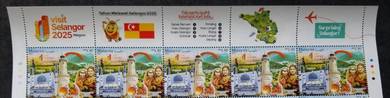 Mint Stamp Header Visit Selangor Malaysia 2025