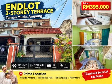 3-storey Terraced House For Sale in Ampang,SGR