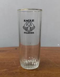 Vintage Crown brand Eagle Pilsner glass
