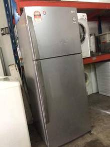 Fridge 2 Pintu Freezer LG Ais Refrigerator Peti