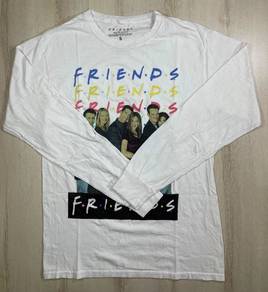 FRIENDS L/Sleeve White Tee #BL8 Used