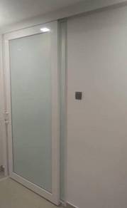 Pintu Sliding Gantung Kace (Aluminum-Kace)