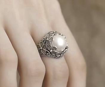 pearl ring ajustable 