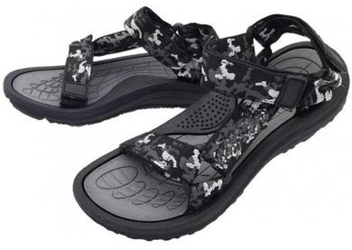 2068 BLACK SANDAL VELCRO SPORTY SLiPPER SHOES 🔥