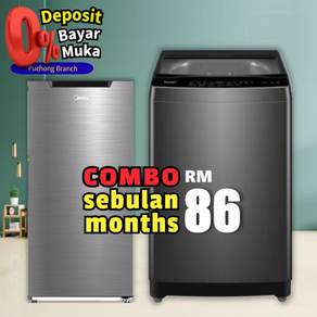Combo Set Aircond Peti Sejuk Mesin Basuh TV Fridge