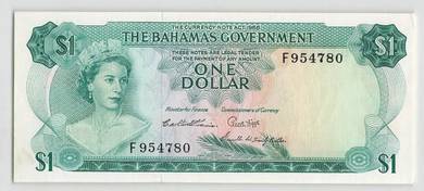 Bahamas 1 dollar 1965 - Pick P18b vf+