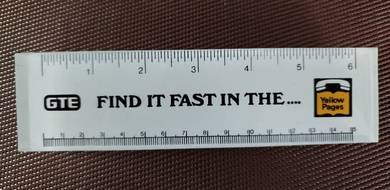 Yellow Pages Advertising Ruler RARE