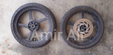Rim Tayar Yamaha FZ 150i Bracket Headlamp Lampu
