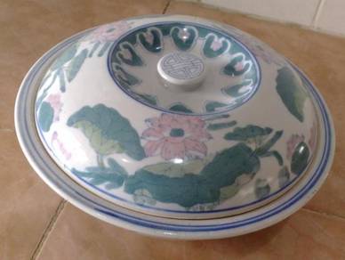 Mangkuk vintage oriental lotus tureen bowl
