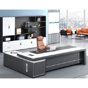 1.8m TABLE Desk Wooden Brown L Shape Furniture