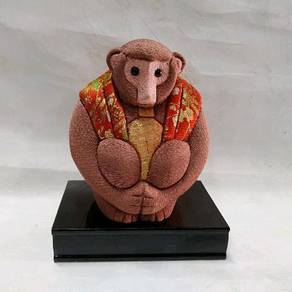 Traditional Monkey Edo-Kimekomi Dolls