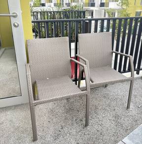 Dining armchair rattan 2 units