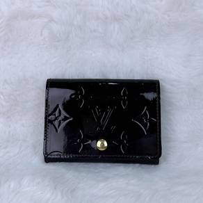 LV Dark glossy Red Aramante patent Vernis CardCase