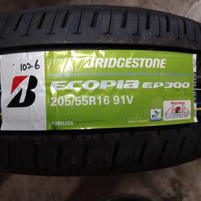 Tayar baru bridgestone ep300 205/55/16 tahun 26