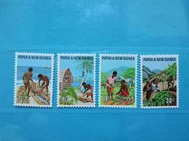 1971 Papua New Guinea Stamp Agriculture Farmers