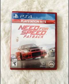 NEED FOR SPEED PAYBACK ps4 disc