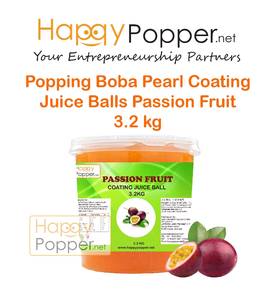 Popping Boba Coating Juice Balls Passion Fruit 3.2