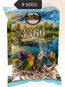 YPA 3360 LoveBird Cocatiel 600gram Food Feed