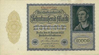Germany 10000 Mark (1922) - Pick P72   unc