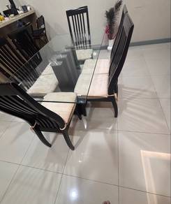 Glass Top Dining table
