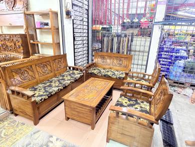 sofa jati harga murah 3,2,1,1 meja 1