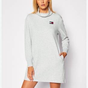 Tommy Jeans badge logo boxy turtleneck Dress