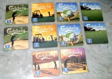 (1999) Vtg CARLSBERG WORLD CUP GOLF COASTERS
