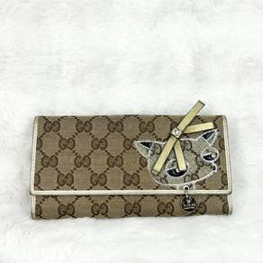 Gucci GG Canvas Guccioli Brando Chihuahua Wallet