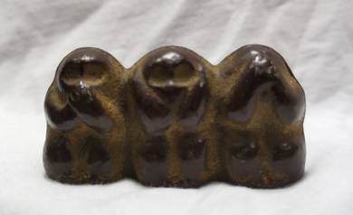 Vintage Japan Three Monkeys Figurine cast iron