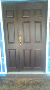 Pintu Kayu Depan Rumah Kembar - Harga Dari Kilang