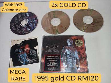 1995 Michael Jackson 2x Gold CD with Calendar