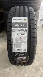 Tayar Marshal mu12 by kumho 205/45/17 tahun 2026