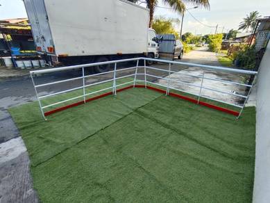 YE55B Pagar Besi L Shape 264x256cm Railing Fence