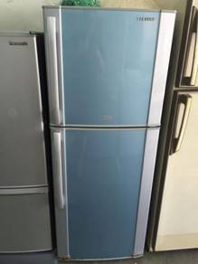 Blue Fridge Refrigerator Sejuk Peti Ais Samsung