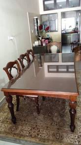 KACA ALAS MEJA GLASS TOP l table kaca alas meja