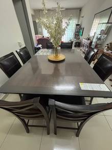 Modern High Dining Set+8 Chairs For Sale